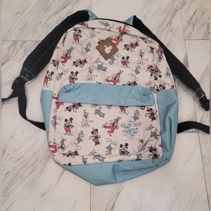 Mickey Mouse backpack.